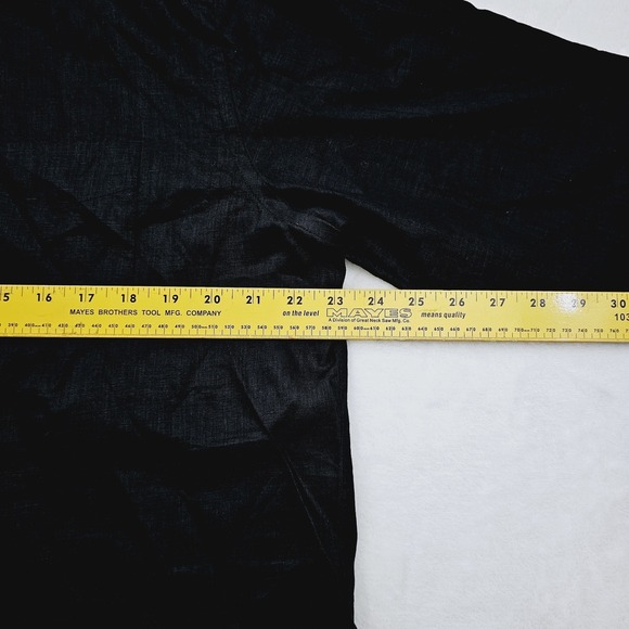 UNTUCKit Mens Large Vin Santo Wrinkle Resistant Button Up Shirt Black Linen - Picture 7 of 9